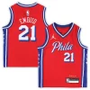 Lussuoso Ottimo Joel Embiid Philadelphia 76ers Jordan Brand Preschool 2022/23 Replica Jersey Statement Edition Red