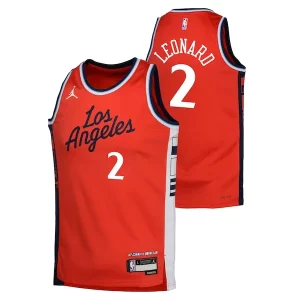 Lussuoso Pratico Eccezionale Kawhi Leonard LA Clippers Jordan Brand Youth Swingman Jersey Statement Edition Red