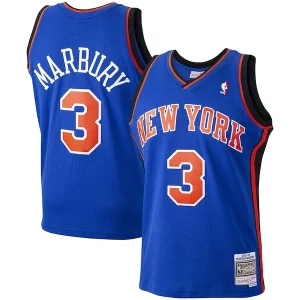 Lussuoso Raffinato Duraturo Stephon Marbury New York Knicks Hardwood Classics Swingman Jersey Blue