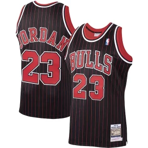 Lussuoso Sofisticato Michael Jordan Chicago Bulls 1995/96 Hardwood Classics Authentic Jersey Black/Scarlet/White