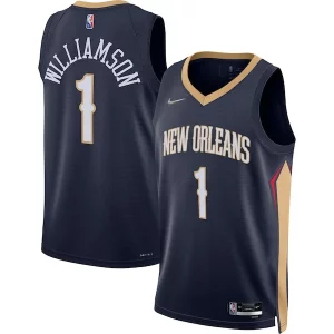 Lussuoso Zion Williamson New Orleans Pelicans Nike 2021/22 Diamond Swingman Jersey Icon Edition Navy