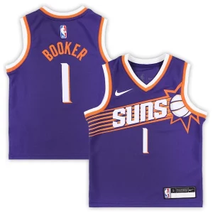 Magnifico Attraente Devin Booker Phoenix Suns Nike Preschool Swingman Player Jersey Icon Edition Purple