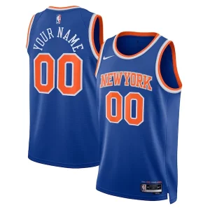Magnifico Fantastico New York Knicks Nike Unisex Swingman Custom Jersey Blue Icon Edition