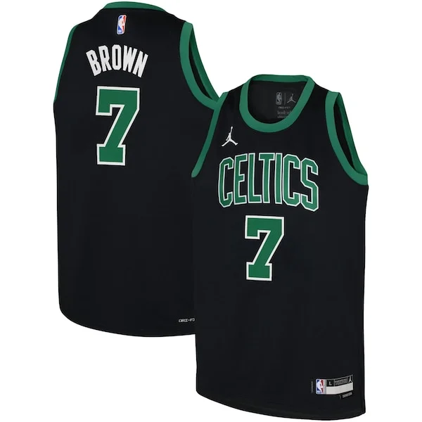 Magnifico Jaylen Brown Boston Celtics Jordan Brand Youth Swingman Jersey Statement Edition Black