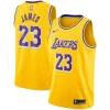 Magnifico Moderno Elegante LeBron James Los Angeles Lakers Nike Swingman Player Jersey Gold Icon Edition