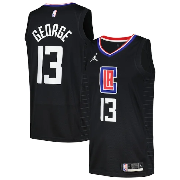 Magnifico Paul George LA Clippers Jordan Brand Nike Swingman Player Jersey Statement Edition Black