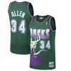 Magnifico Pratico Ray Allen Milwaukee Bucks 1996/97 Hardwood Classics Swingman Jersey Kelly Green