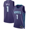 Magnifico Prestigioso LaMelo Ball Charlotte Hornets Jordan Brand Unisex Swingman Jersey Statement Edition Purple