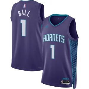 Magnifico Prestigioso LaMelo Ball Charlotte Hornets Jordan Brand Unisex Swingman Jersey Statement Edition Purple