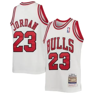 Magnifico Splendido Michael Jordan Chicago Bulls Youth 1997/98 Hardwood Classics Authentic Jersey White/Black/Red