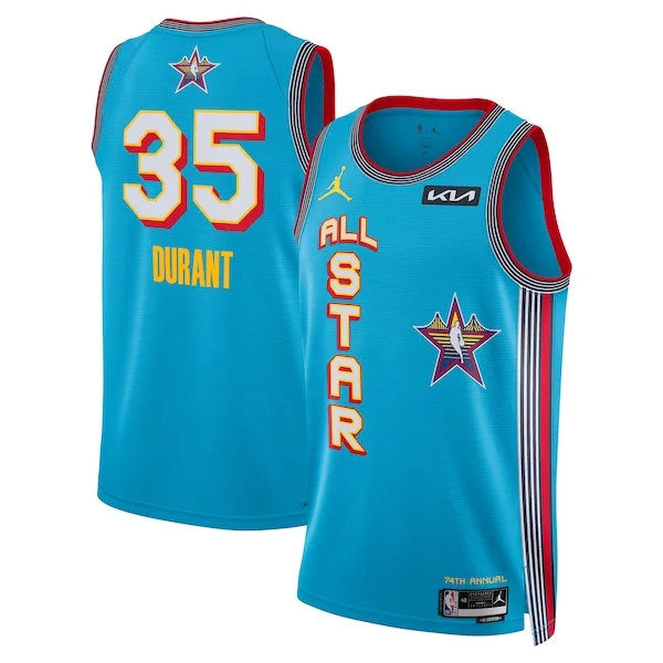 Meraviglioso Bellissimo Fantastico Kevin Durant Jordan Brand Unisex 2025 NBA All Star Game Swingman Player Jersey Light Blue