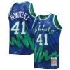 Meraviglioso Dirk Nowitzki Dallas Mavericks Hardwood Classics 1998/99 Hyper Hoops Swingman Jersey Blue