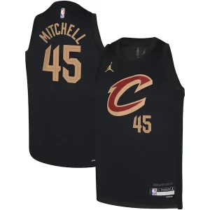 Meraviglioso Fantastico Stupendo Donovan Mitchell Cleveland Cavaliers Jordan Brand Youth Swingman Jersey Statement Black