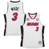 Fantastico Carino Dwyane Wade Miami Heat Unisex Hall of Fame Class of 2023 Throwback Swingman Jersey White
