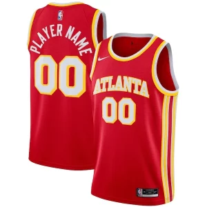 Lussuoso Atlanta Hawks Nike 2020/21 Swingman Custom Jersey Icon Edition Red