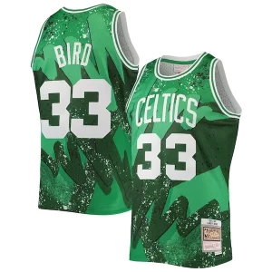 Meraviglioso Larry Bird Boston Celtics Hardwood Classics 1985/86 Hyper Hoops Swingman Jersey Kelly Green