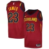 Meraviglioso LeBron James Cleveland Cavaliers Nike Swingman Player Jersey Icon Edition Wine