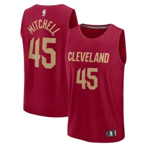 Stupendo Donovan Mitchell Cleveland Cavaliers Youth Fast Break Replica Player Jersey Icon Edition Wine