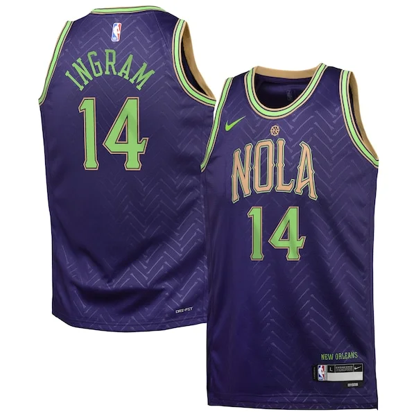 Meraviglioso Pratico Fascinante Brandon Ingram New Orleans Pelicans Nike Youth 2024/25 Swingman Player Jersey City Edition Purple