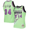 Meraviglioso Raffinato Ray Allen Milwaukee Bucks 1996 97 Hardwood Classics Reload 3.0 Swingman Jersey Green