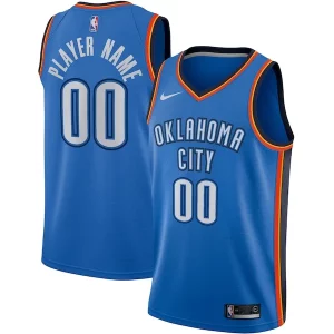 Meraviglioso Robusto Oklahoma City Thunder Nike Swingman Custom Jersey Blue Icon Edition