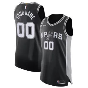 Meraviglioso San Antonio Spurs Nike Authentic Custom Jersey Black Icon Edition