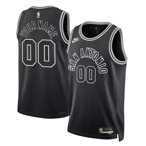 Meraviglioso San Antonio Spurs Nike Unisex 2022/23 Custom Swingman Jersey Classic Edition Black