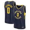 Meraviglioso Tyrese Haliburton Indiana Pacers Youth Fast Break Replica Player Jersey Icon Edition Navy