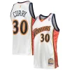 Meraviglioso Versatile Stephen Curry Golden State Warriors 2009/10 Hardwood Classics Authentic Jersey White
