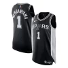 Meraviglioso Victor Wembanyama San Antonio Spurs Nike Authentic Jersey Icon Edition Black