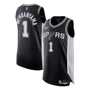 Meraviglioso Victor Wembanyama San Antonio Spurs Nike Authentic Jersey Icon Edition Black