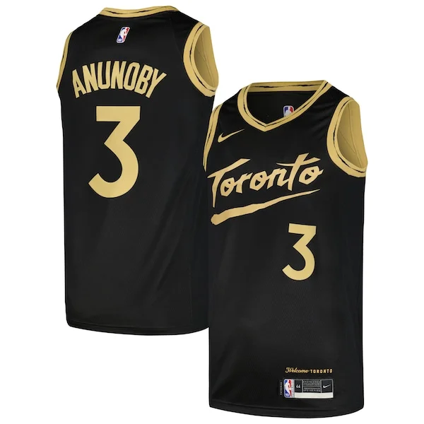 Moderno Accattivante Eccezionale OG Anunoby Toronto Raptors Nike Swingman Player Jersey City Edition Black