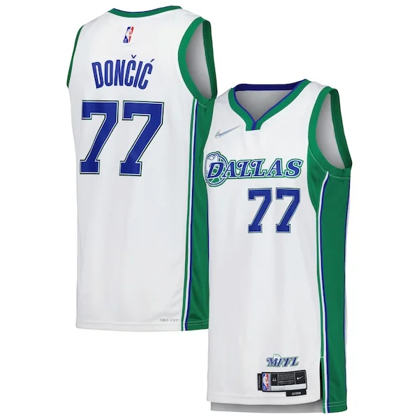 Moderno Classico Luka Dončić Dallas Mavericks Nike Swingman Player Jersey City Edition White