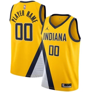 Moderno Cool Indiana Pacers Jordan Brand Swingman Custom Jersey Statement Edition Gold