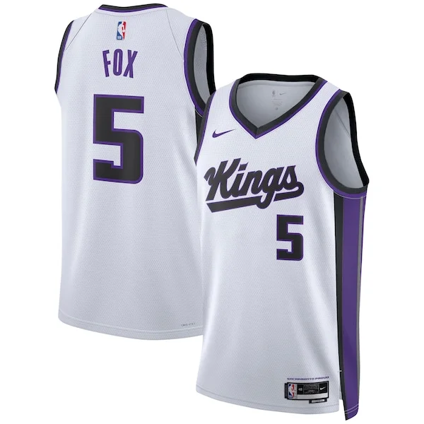 Moderno De'Aaron Fox Sacramento Kings Nike Unisex Swingman Jersey Association Edition White/Black