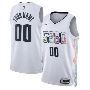Moderno Denver Nuggets Nike Unisex 2024/25 Custom Swingman Jersey City Edition White
