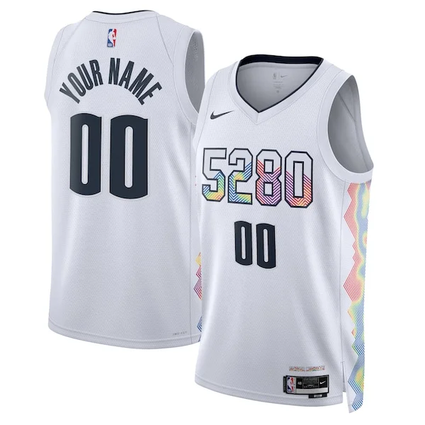 Moderno Denver Nuggets Nike Unisex 2024/25 Custom Swingman Jersey City Edition White