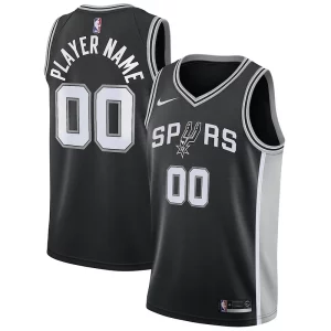 Moderno Fascinante Magnifico San Antonio Spurs Nike Swingman Custom Jersey Black Icon Edition