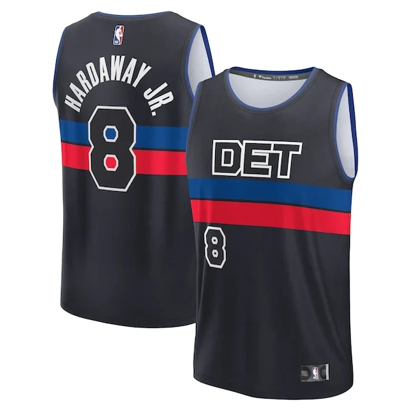 Moderno Robusto Versatile Tim Hardaway Jr. Detroit Pistons Fast Break Player Jersey Statement Edition Black