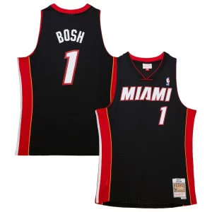 Incantevole Chris Bosh Miami Heat Hardwood Classics Swingman Jersey Black