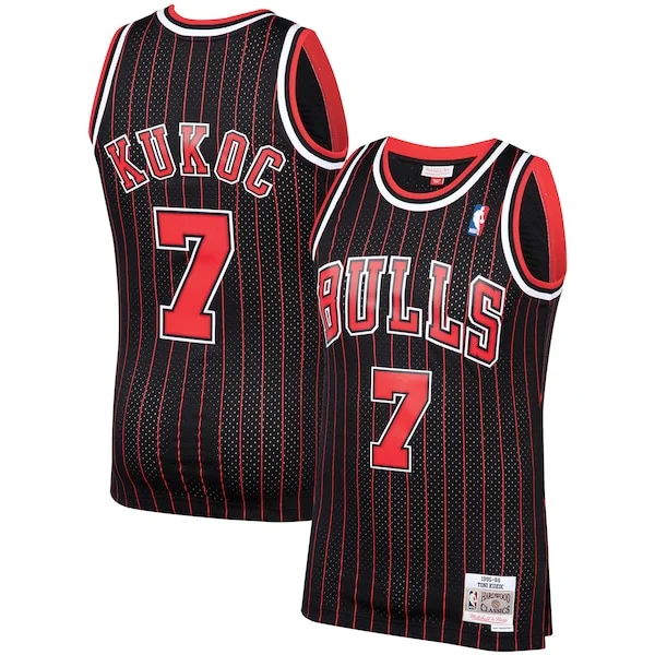 Moderno Toni Kukoc Chicago Bulls 1995/96 Hardwood Classics Swingman Jersey Black