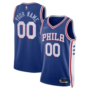 Moderno Trendy Duraturo Philadelphia 76ers Nike 2021/22 Diamond Swingman Custom Jersey Icon Edition Royal
