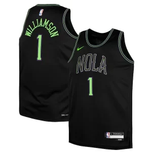 Moderno Versatile Lussuoso Zion Williamson New Orleans Pelicans Nike Youth Swingman Replica Jersey City Edition Black