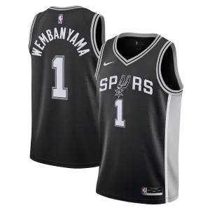 Moderno Victor Wembanyama San Antonio Spurs Nike Youth 2023 NBA Draft First Round Pick Swingman Jersey Icon Edition Black