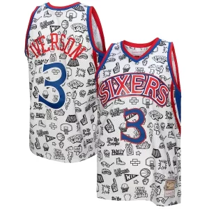 Ottimo Allen Iverson Philadelphia 76ers 1996/97 Swingman Jersey White