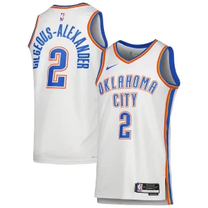 Prestigioso Cool Shai Gilgeous Alexander Oklahoma City Thunder Nike Unisex Swingman Jersey Association Edition White