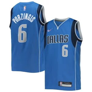 Ottimo Kristaps Porzingis Dallas Mavericks Nike Youth 2021/22 Diamond Swingman Jersey Icon Edition Blue