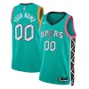 Ottimo Lussuoso San Antonio Spurs Nike Unisex 2022/23 2022/23 Swingman Custom Jersey City Edition Turquoise