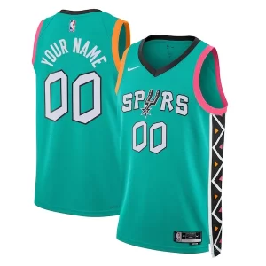 Ottimo Lussuoso San Antonio Spurs Nike Unisex 2022/23 2022/23 Swingman Custom Jersey City Edition Turquoise