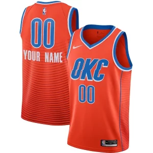 Ottimo Oklahoma City Thunder Jordan Brand Swingman Custom Jersey Statement Edition Orange